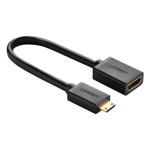 Cáp chuyển đổi mini HDMI đực sang HDMI cái dài 25CM UGREEN 20137