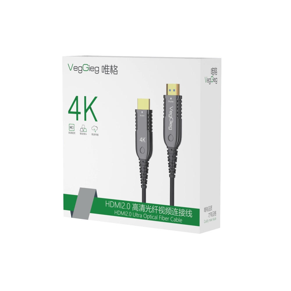 CÁP HDMI SỢI QUANG DÀI 10M - 80M CHUẨN 2.0 VEGGIEG (50M)