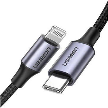 Cáp sạc, dữ liệu USB Type C to Lightning dài 2M chuẩn MFI Apple, sạc nhanh 3A (US304) Ugreen 60761