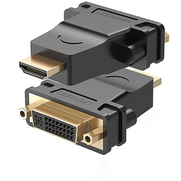 Đầu chuyển HDMI (M) ra DVI 24+5 (F) hỗ trợ 2 chiều Ugreen 20123