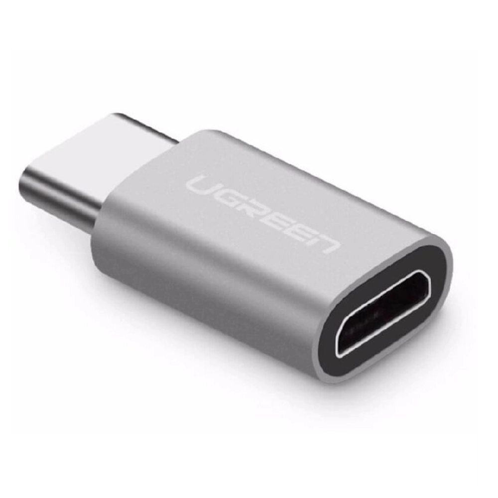 Đầu chuyển đổi USB TYPE C sang MICRO USB Màu Xám (US189) Ugreen 30511