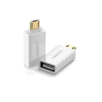 Đầu chuyển Micro USB sang USB A 2.0 hỗ trợ OTG màu Trắng (US195) UGREEN 30529