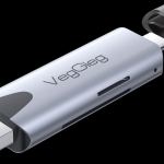 Đầu Đọc Thẻ Nhớ Đa Năng USB/TypeC 2 in1 VEGGIEG V-C305