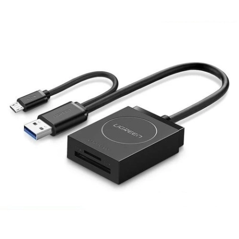 Đầu đọc thẻ USB 3.0 đến TF + SD Màu đen ABS 20203