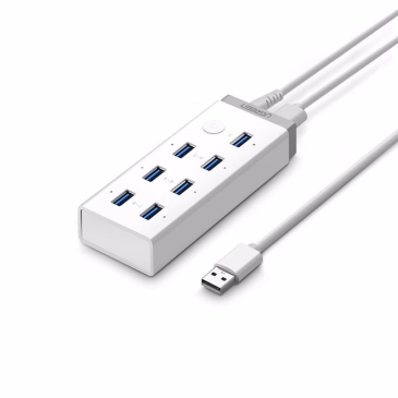 Hub đa năng gồm 7 cổng USB 3.0 Ugreen 20296 kèm sạc điện thoại, máy tính bảng...