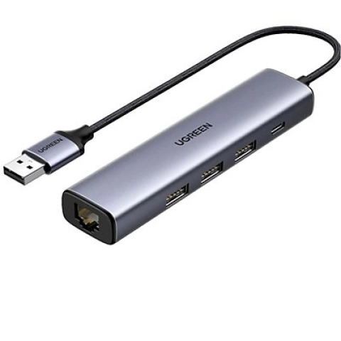 Hub chuyển đổi USB type C to 3×USB 3.0 + RJ45 10/100/1000Mbps Ugreen 20920 