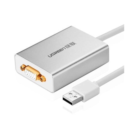 Bộ chuyển đổi USB 2.0 sang VGA vỏ hợp kim UGREEN 40244