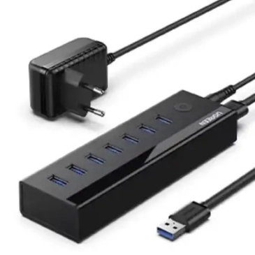 Bộ HUB chia 7 Cổng USB 3.0 Có Nguồn 5V/2A Ugreen 40522 cao cấp