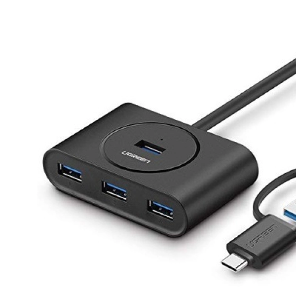 Bộ chia cổng USB 3.0/ Type C sang 4 cổng USB 3.0 UGREEN 40850 - Tốc độ truyền lên đến 5Gbps, đèn led hiển thị hoạt động – Ugreen Miền Nam