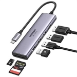 Bộ chuyển Type C sang 1xHDMI + 3xUSB3.0+SD/ TF Chính hãng UGREEN 60383