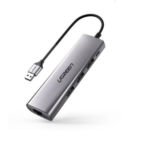 Bộ chuyển USB 3.0 sang LAN, 3*USB 3.0 UGREEN 60812 - Tốc độ mạng 1Gbps, tốc độ truyền dữ liệu 5Gbps