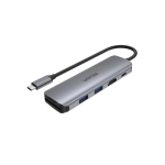 Cáp chuyển TYPE-C sang 2 USB 3.0 + HDMI + TF/SD + PD 100W Unitek H1107D