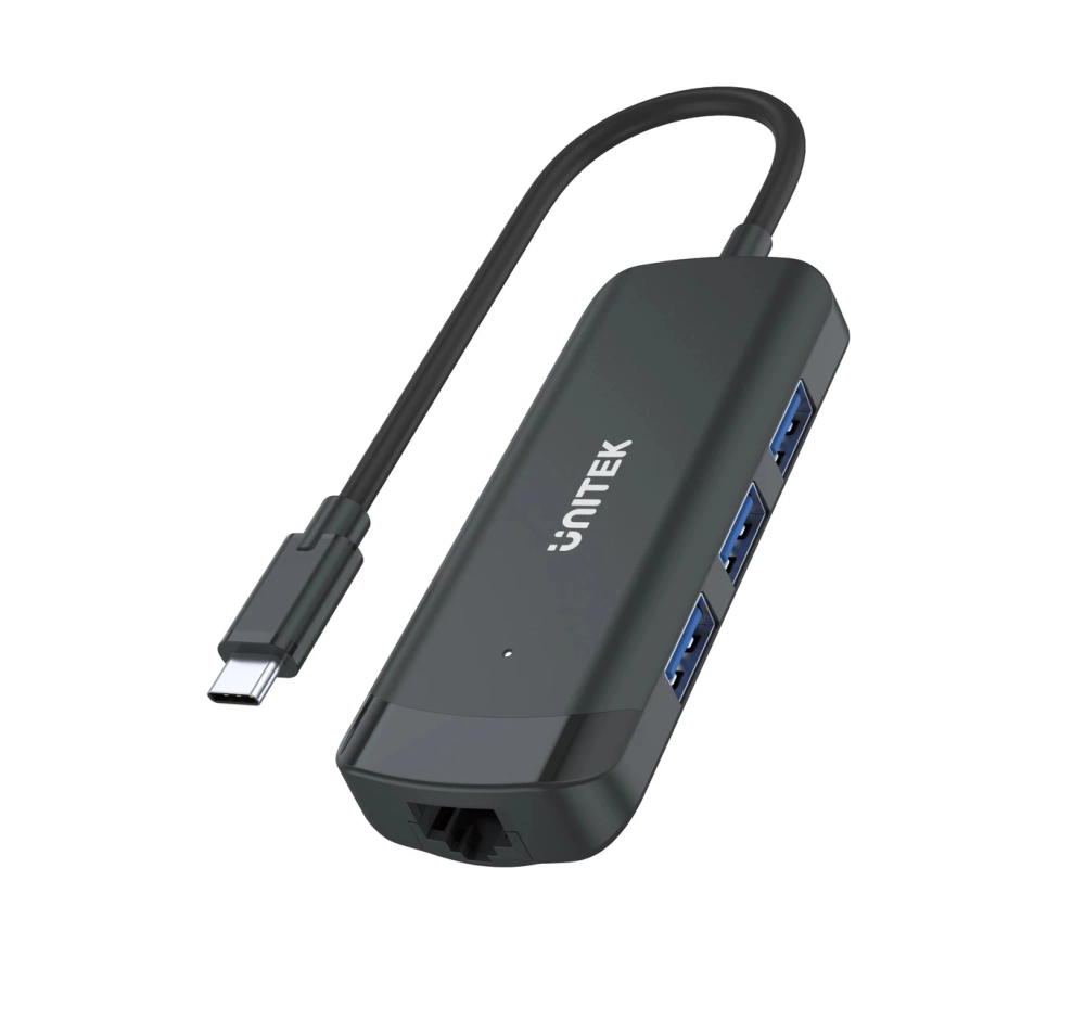 Cáp chuyển Unitek H1110A Type-C - 3 USB + Lan 3.1
