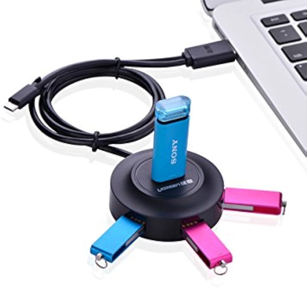 Hub USB 2.0 Ugreen 4 Cổng 2m (Đen) 30367