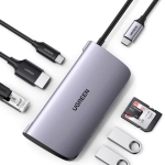 Bộ chuyển đổi Type-C sang HDMI, Lan, USB 3.0, SD/TF Ugreen 50852