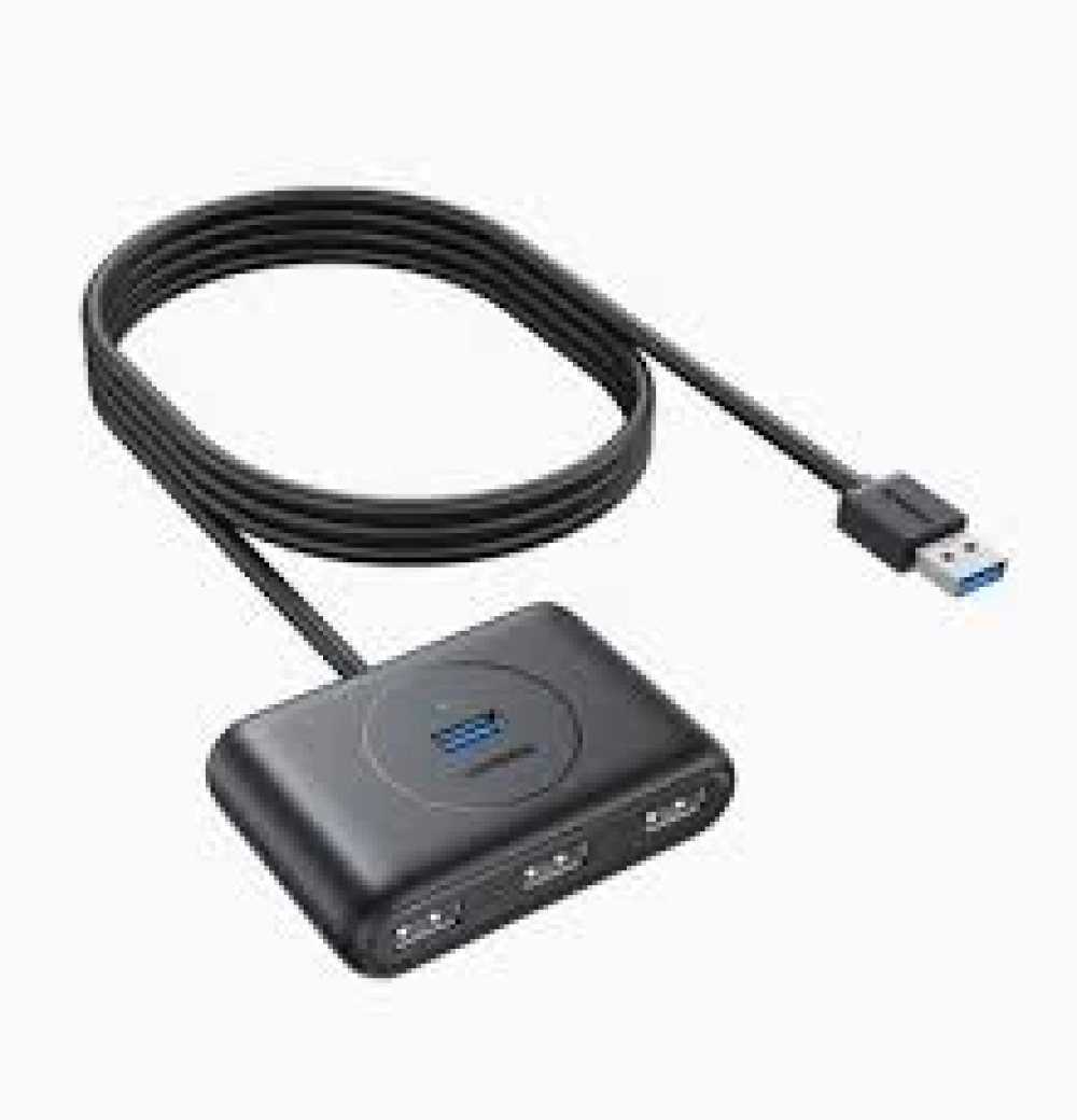 Bộ Hub chia cổng 4 cổng USB 3.0 cáp dài 1,5M Ugreen 30218 cao cấp (Màu Đen)