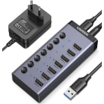 Hub USB 3.0 7 cổng Ugreen với cáp đực USB-B sang USB 3.0 EU 90305