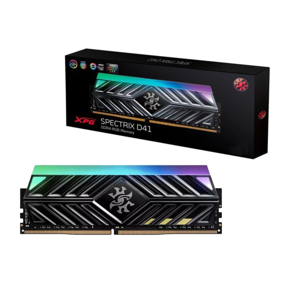 Ram DDR4 Adata 8GB 3200Mhz XPG Spectrix D41 RGB Grey (1x 8GB)
