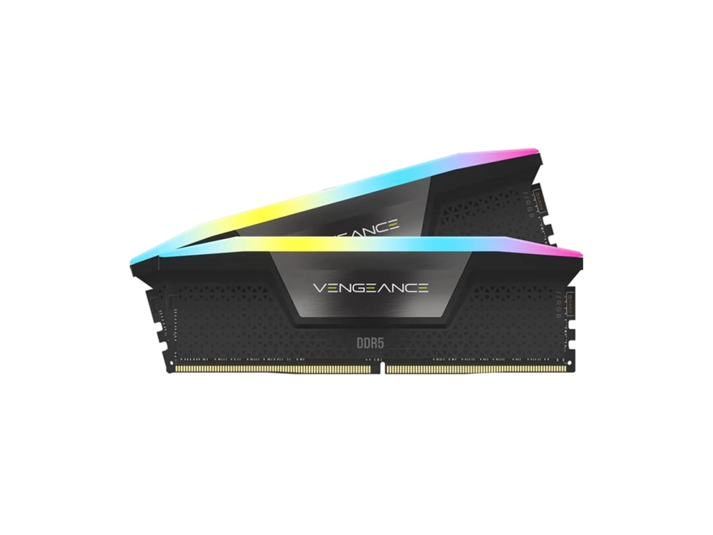 Ram PC Corsair Vengeance RGB Black 32GB DDR5 5600MHz (CMH32GX5M2B5600C36K) (2x16GB, tản nhiệt)