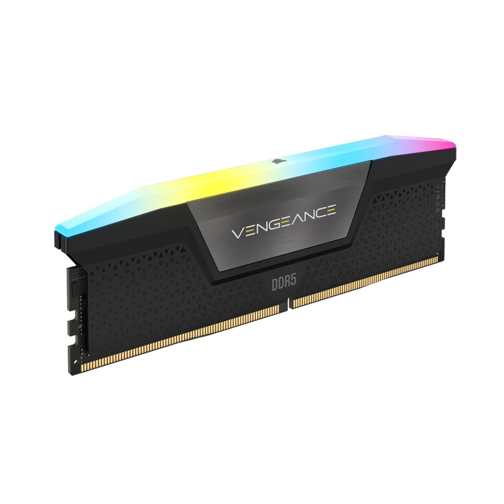 Ram PC Corsair Vengeance RGB Black 32GB DDR5 5600MHz (CMH32GX5M2B5600C36K) (2x16GB, tản nhiệt)