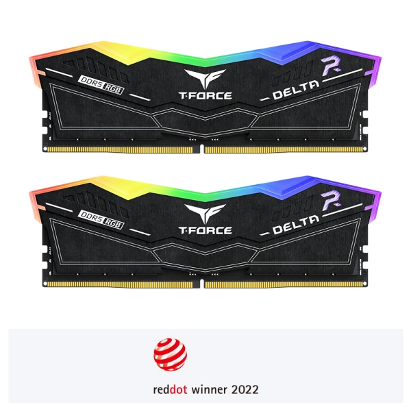 Ram TeamGroup T-Force Delta RGB 32Gb (2x16GB) DDR5 6000MHz Black