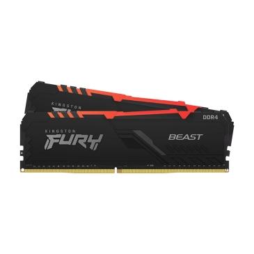 Ram Kingston Fury Beast RGB 32GB | 2 x 16GB, DDR4, 3200MHz (KF432C16BBAK2/32)