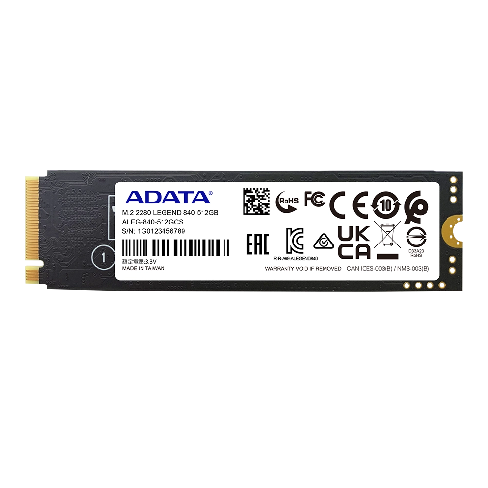 Ổ cứng SSD Adata Legend 840 PCIe Gen4 x4 M.2 2280 512GB (ALEG-840-512GCS)