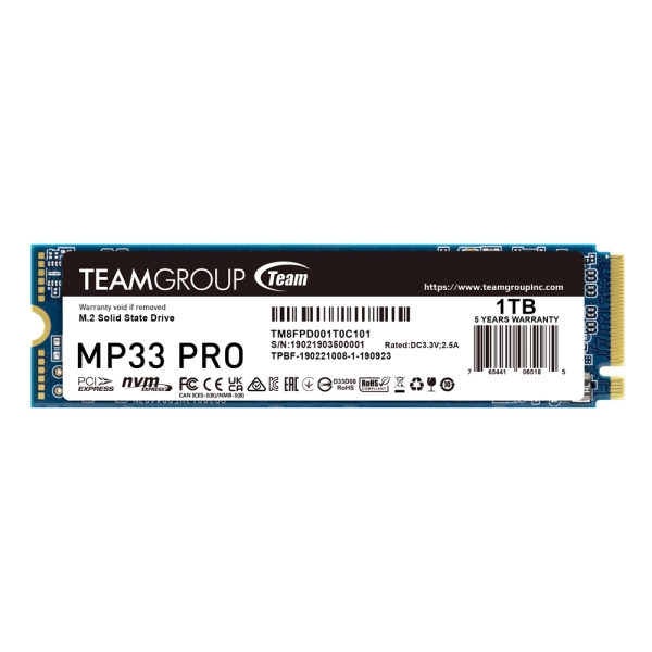 TeamGroup MP33 PRO 1TB M.2 PCIe Gen3x4