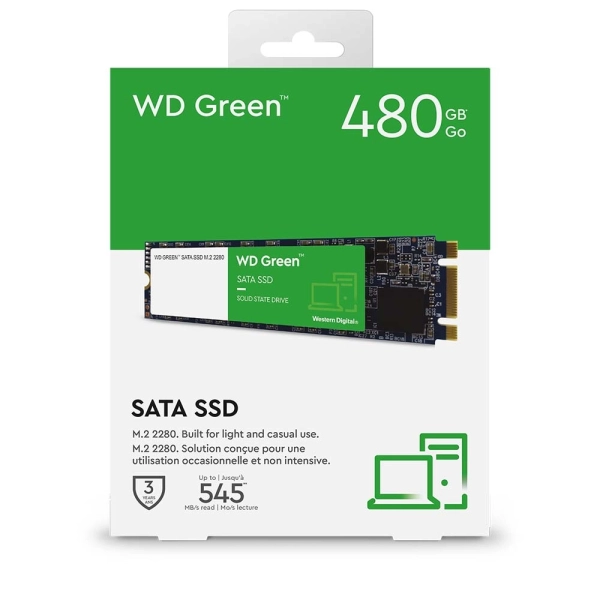 Ổ cứng SSD WD Green 480GB M2 Sata (WDS480G3G0B)