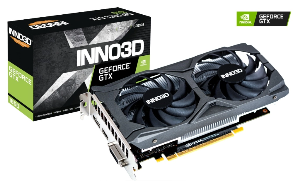 VGA Inno3D GTX 1650 Twin X2 OC 4GB GDDR6