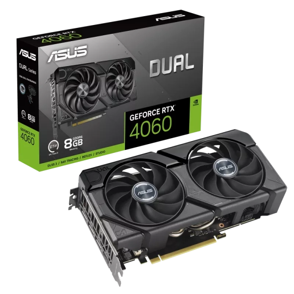 Card màn hình VGA ASUS Dual GeForce RTX 4060 EVO 8GB GDDR6
