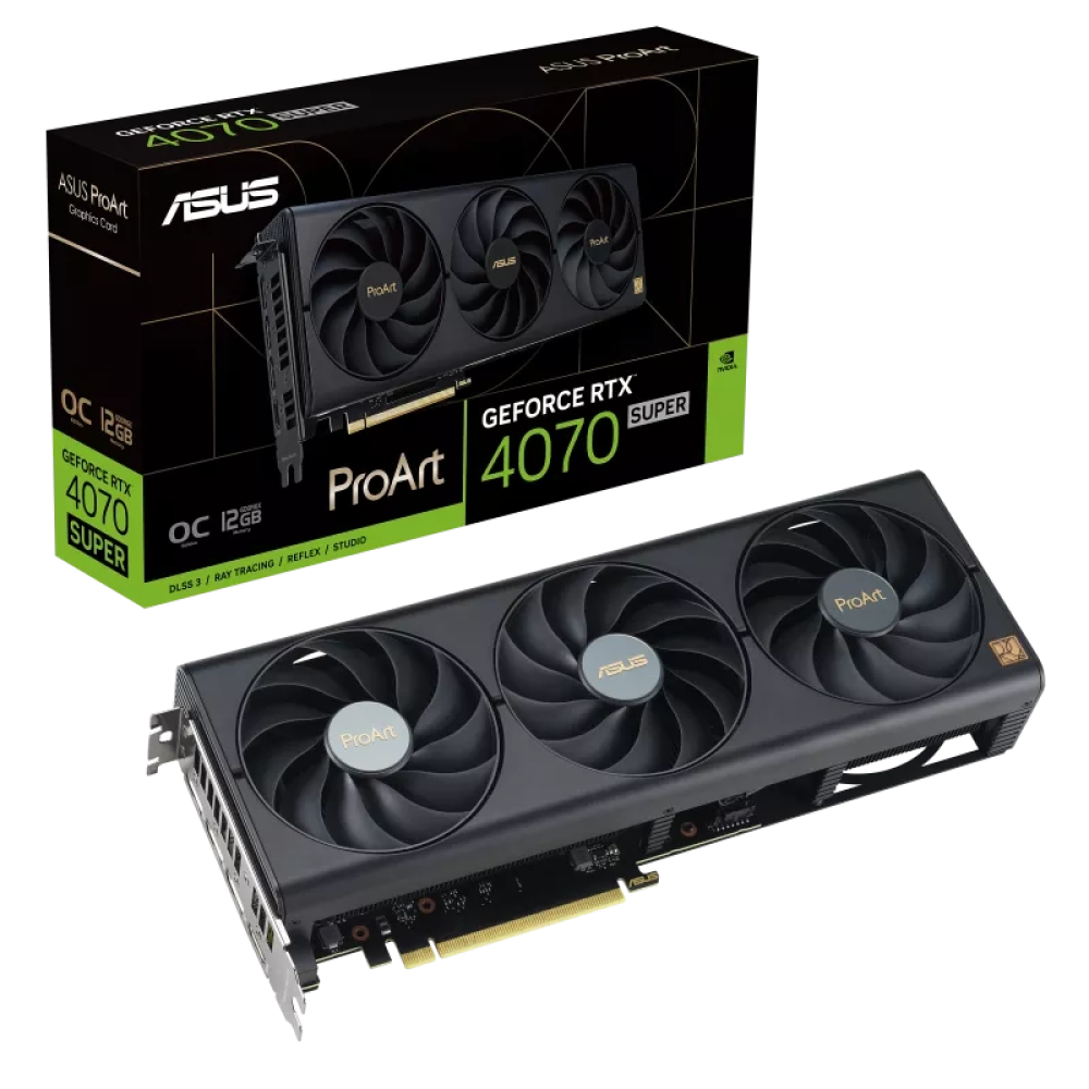 Card màn hình VGA ASUS ProArt GeForce RTX 4070 SUPER 12GB GDDR6X OC Edition