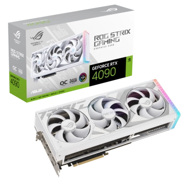 Card màn hình VGA ASUS ROG Strix GeForce RTX 4090 24GB GDDR6X White OC Edition (ROG-STRIX-RTX4090-O24G-WHITE)