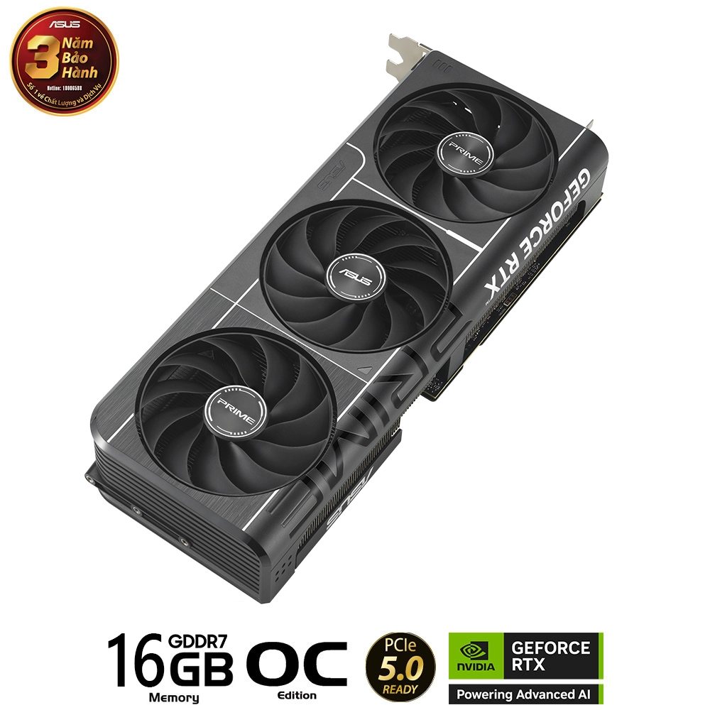 Card màn hình VGA Asus Prime GeForce RTX 5070 Ti 16GB GDDR7 OC Edition