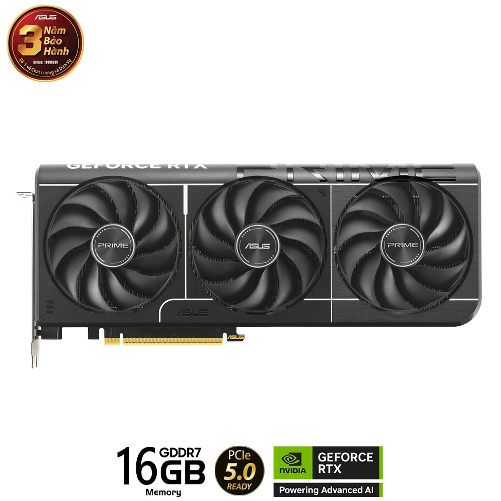 Card màn hình VGA Asus Prime GeForce RTX 5070 Ti 16GB GDDR7