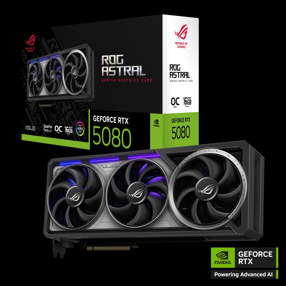 VGA ROG Astral GeForce RTX 5080 16GB GDDR7 OC Edition