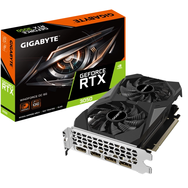 Card màn hình VGA Gigabyte GeForce RTX 3050 WINDFORCE OC 6G