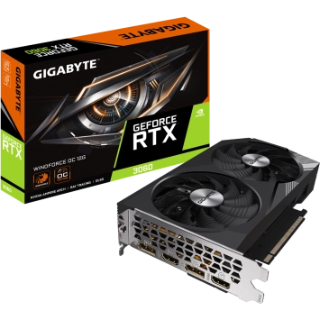 Card màn hình VGA GIGABYTE GeForce RTX 3060 WindForce OC 12G (rev. 1.0)