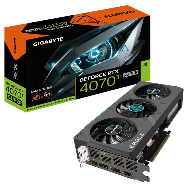 Card màn hình VGA GIGABYTE GeForce RTX 4070 Ti SUPER EAGLE OC 16G (GV-N407TSEAGLE OC-16GD)