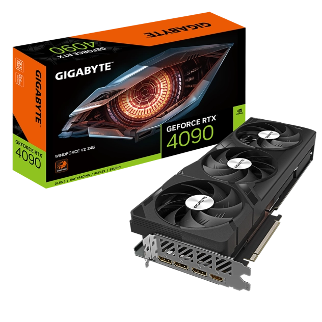 Card màn hình VGA GIGABYTE GeForce RTX 4090 WindForce V2 24GB (GV-N4090WF3V2-24GD)