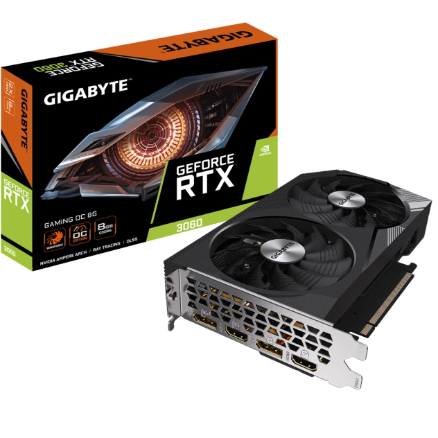 VGA Gigabyte GeForce RTX 3060 GAMING OC 8GB (GV-N3060GAMING OC-8GD)