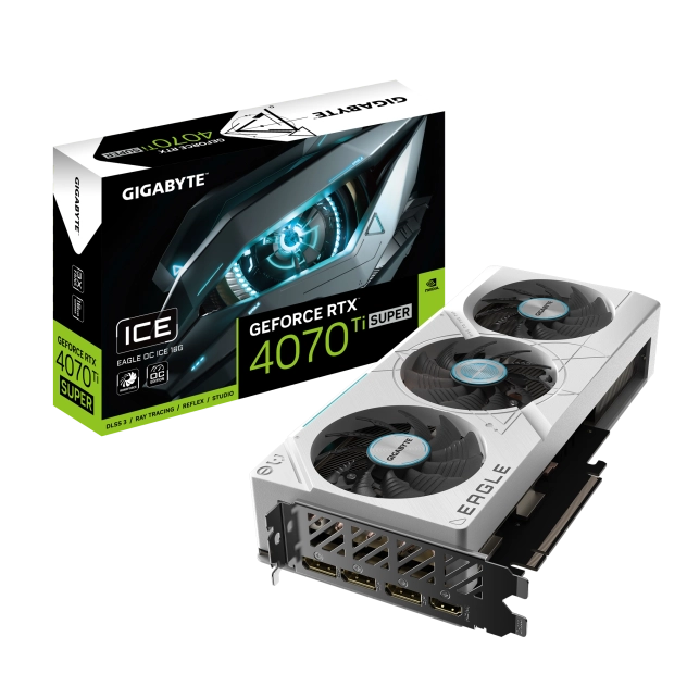 Card màn hình VGA Gigabyte GeForce RTX 4070 Ti Super Eagle OC ICE 16G (GV-N407TSEAGLEOC ICE-16GD)