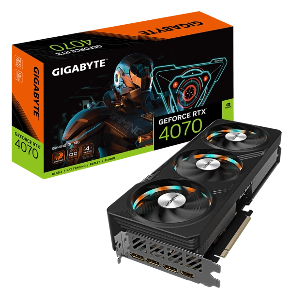 VGA Gigabyte RTX4070 GAMING OC 12GB 3 Fan (GV-N4070GAMING OC-12GD)