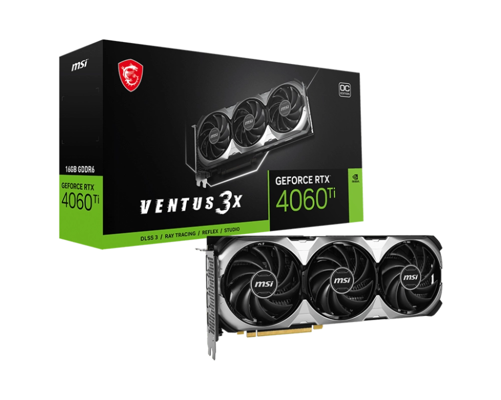 Card màn hình VGA MSI GeForce RTX 4060 Ti VENTUS 3X 16GB OC
