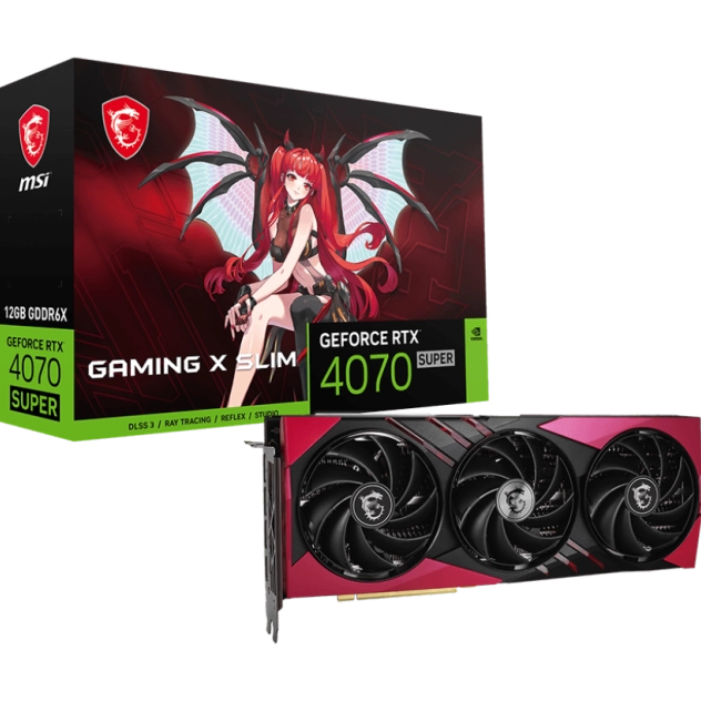 Card màn hình VGA MSI GeForce RTX 4070 Super 12G Gaming X Slim MLG