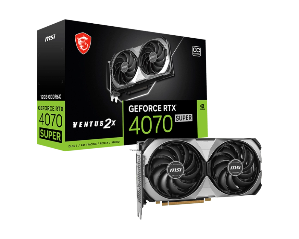 Card màn hình VGA MSI GeForce RTX 4070 Super 12G Ventus 2X OC