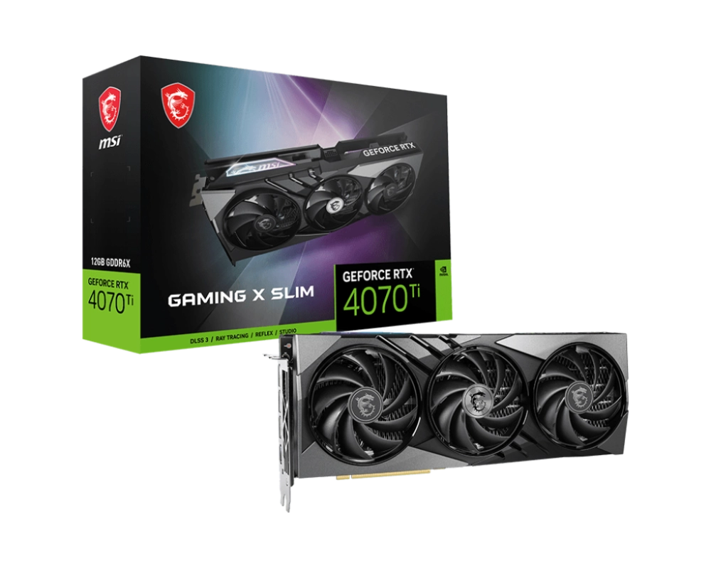 Card màn hình VGA MSI GeForce RTX 4070 Ti Gaming X Slim 12G