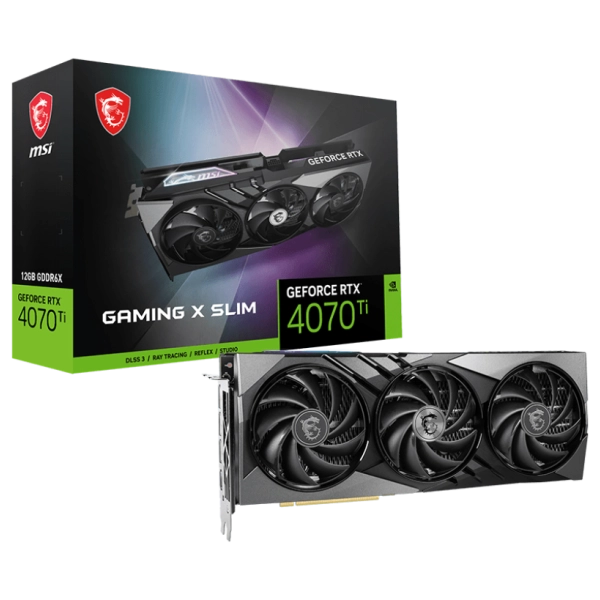 Card màn hình VGA MSI GeForce RTX 4070 Ti Gaming X Slim 12G