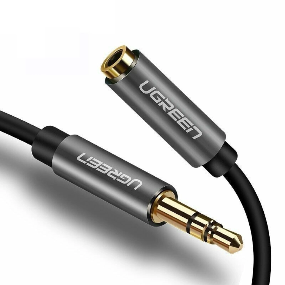 Cáp Audio (âm thanh) 3.5mm nối dài dài 1m vỏ nhôm (AV118) Ugreen 10592