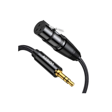 Cáp Audio (âm thanh) 3.5mm sang Canon Female (XLR) Dài 2M (AV182) Ugreen 20244